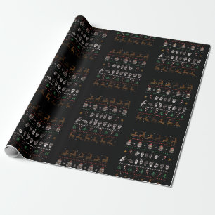 Papel De Presente Feliz Natal - Língua de Sinais Americana II