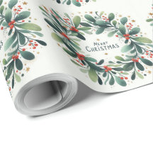 Feliz Natal Mistletoe Wreath