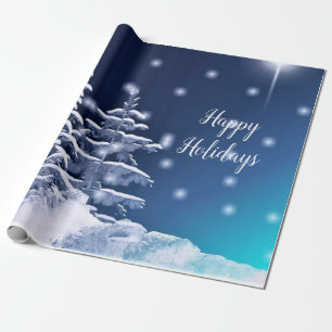Papel De Presente Feliz Natal nas Férias do inverno