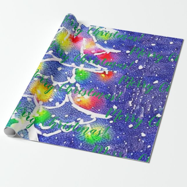 Papel De Presente Feliz Natal! Papel de empacotamento (Desenrolado)