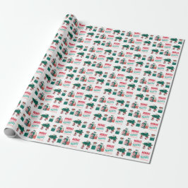 Papel De Presente Feliz Natal para Gato