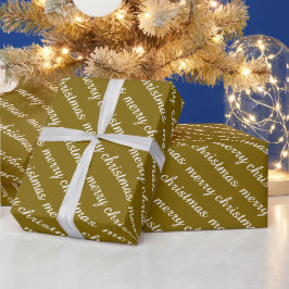 PAPEL DE PRESENTE FELIZ NATAL PRESENTES DE COR MARROM MODERNO E ESTI