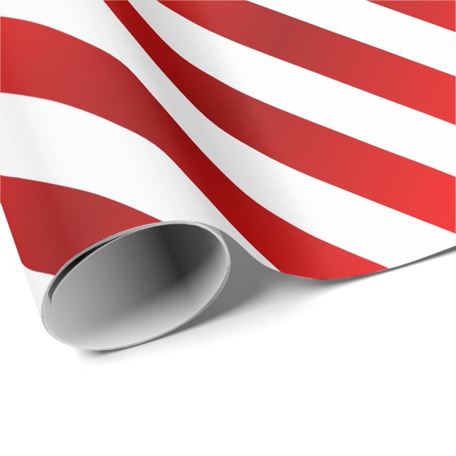 Papel De Presente Feliz Natal, Red & White Candy Strips (Ponta do rolo)