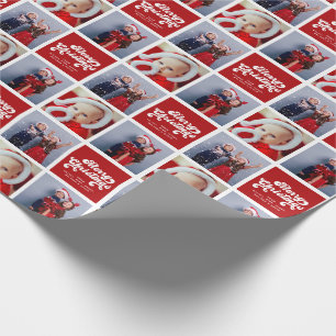 Papel De Presente Feliz Natal Simples Foto da Tipografia Retrorísti
