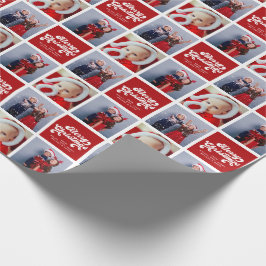 Papel De Presente Feliz Natal Simples Foto da Tipografia Retrorístic