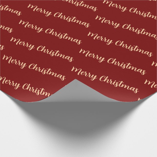Papel De Presente Feliz Natal Simples Moderno Minimalista  (Ponta)