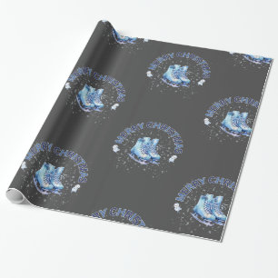 Papel De Presente Feliz Natal, Skating