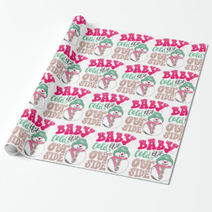 Papel De Presente Feliz Natal Snowman