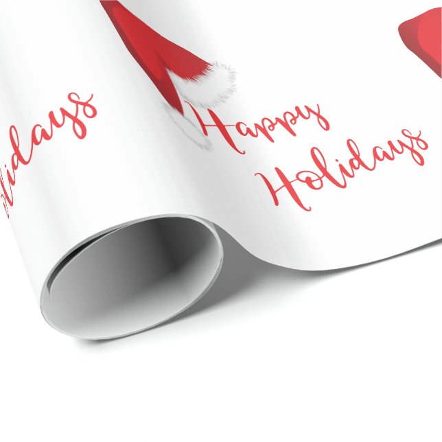 Papel De Presente Feliz Natal Vermelho (Ponta do rolo)