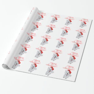 Papel De Presente Feliz Natal Westie