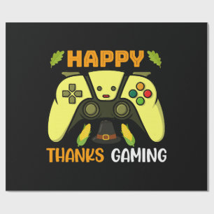Papel De Presente Feliz Obrigado Jogos Divertidos