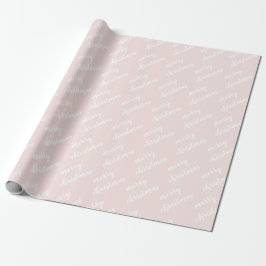 Papel De Presente Feliz Padrão de Natal Rainbow Blush Pastel