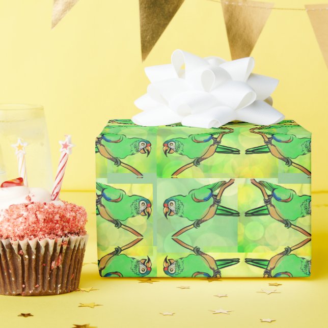 Papel De Presente Feliz papagaio de aniversário (Festa de aniversário)