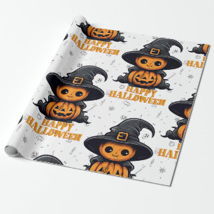 Papel De Presente Feliz papel de moldagem de Halloween