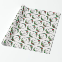 Papel De Presente Feliz papel de moldagem de Natal