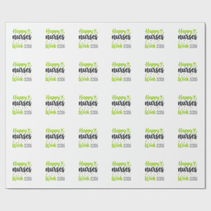 Papel De Presente Feliz Semana das Enfermeiras 2026 Design de Enferm