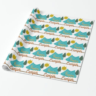 Papel De Presente Feliz tenda de acampamento ao ar livre