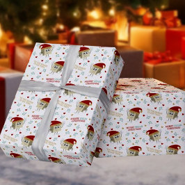 Papel De Presente Feliz Vegan Christmas, Engraçado Citação Tofu