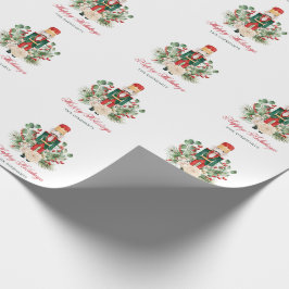 Papel De Presente Felizes Festas de Natal do Festivo Nutcracker