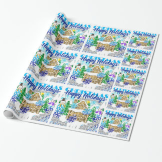 PAPEL DE PRESENTE FELIZES HOLIDAYS | SONHOS WINTER WONDERLAND |