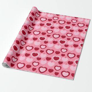 Papel De Presente Felt Hearts