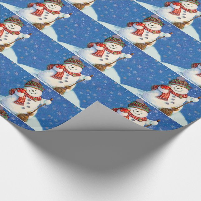 Papel De Presente Fenda de presente de Natal/Neve (Ponta)