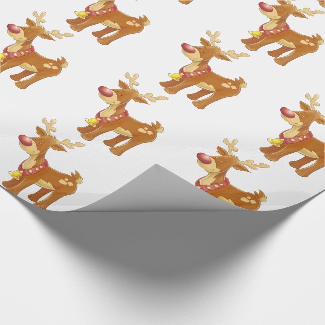 Papel De Presente Fenda de presente de Natal/Rudolph (Ponta)
