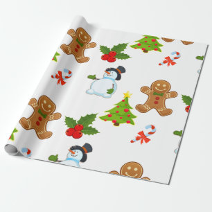 Papel De Presente Feriado bonito do Natal dos miúdos