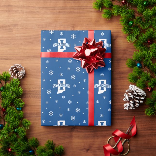 Papel De Presente Feriado da Universidade Estadual de Indiana (Presente de Natal)