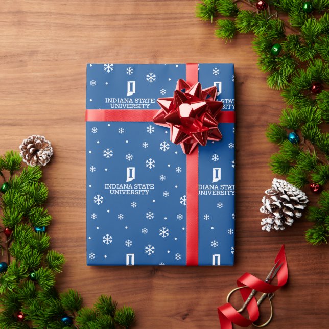Papel De Presente Feriado da Universidade Estadual de Indiana (Presente de Natal)