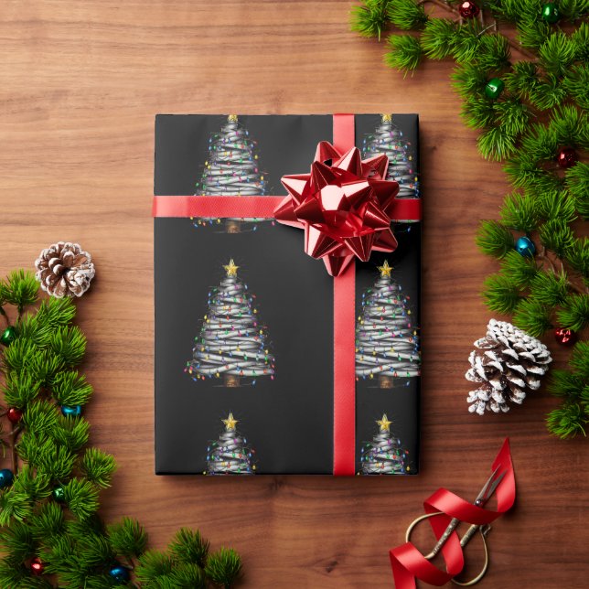 Papel De Presente Feriado de Árvore de Natal (Presente de Natal)