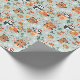Papel De Presente Feriado de Bicicletas de Natal