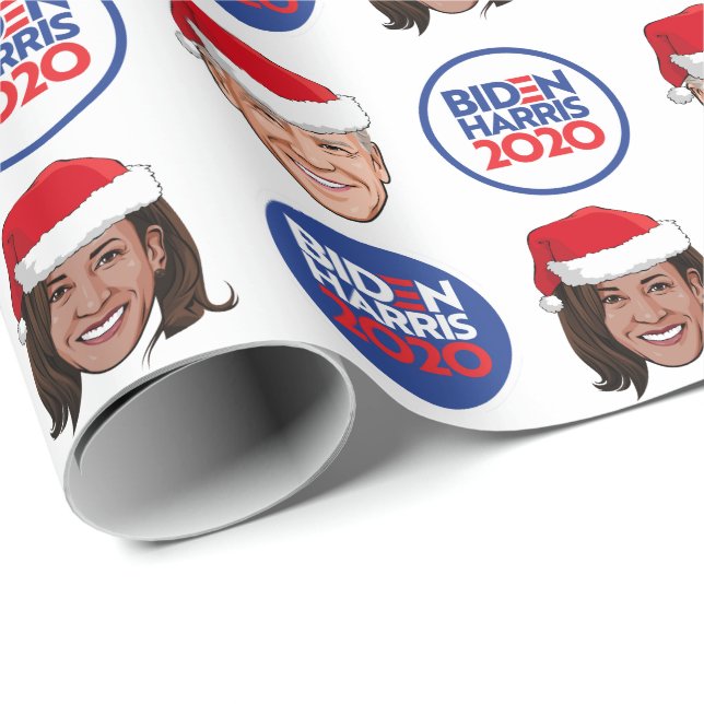 Papel De Presente Feriado de Biden Harris 2020 (Ponta do rolo)