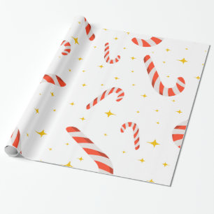 Papel De Presente Feriado de Canes de Natal