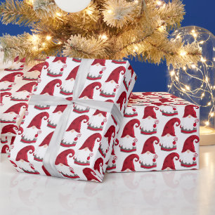 Papel De Presente Feriado de Gnomo festivo de Natal