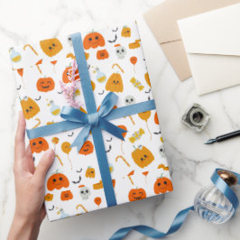Papel De Presente Feriado de Halloween minimalista