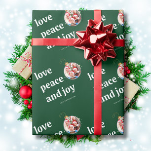 Papel De Presente Feriado de Joy Paz para a Família de Natal