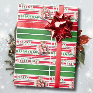 Papel De Presente Feriado de Joy Paz para a Família de Natal
