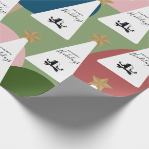 Papel De Presente Feriado de logotipo empresarial colorido e moderno