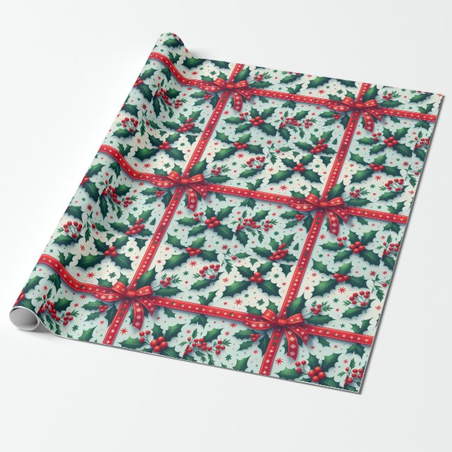 Papel De Presente Feriado de Natal (Desenrolado)