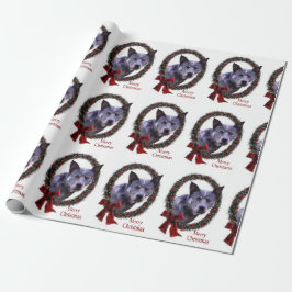 Papel De Presente Feriado de Natal de Cães de Bovinos australiano