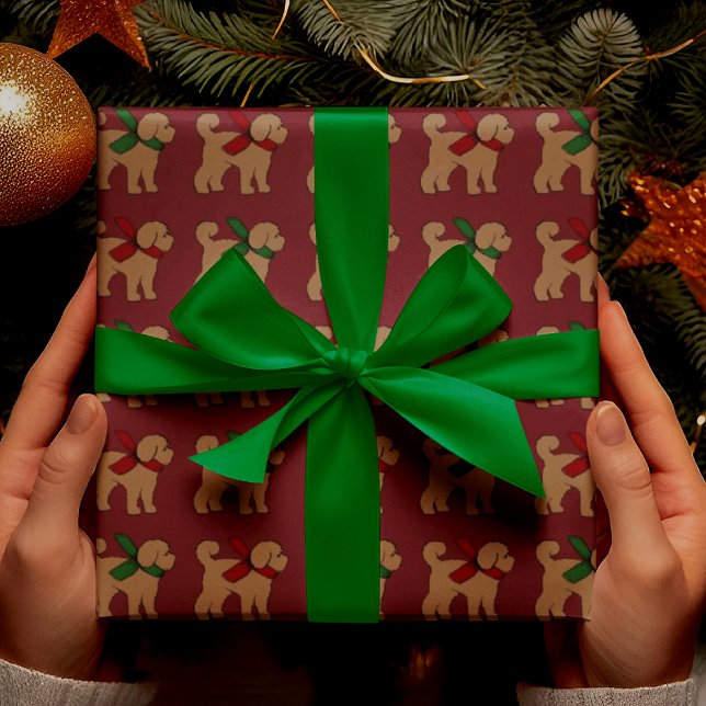Papel De Presente Feriado de Natal do Cachorro Doodal (Fun gift wrap!)