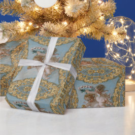 Papel De Presente Feriado de Natal em Cherubs
