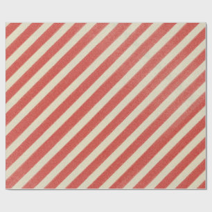 Papel De Presente Feriado de Natal em Greve de Vintage