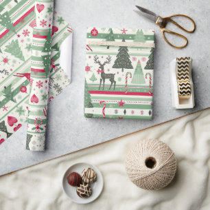 Papel De Presente Feriado de Natal Festivo Festivo Festivo