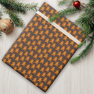 Papel De Presente Feriado de Natal Russo e Bonito, Homem-Pão