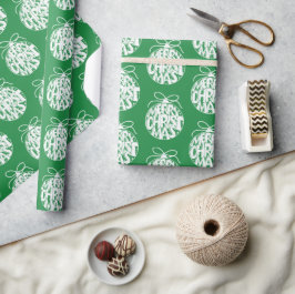 Papel De Presente Feriado de Natal Verde