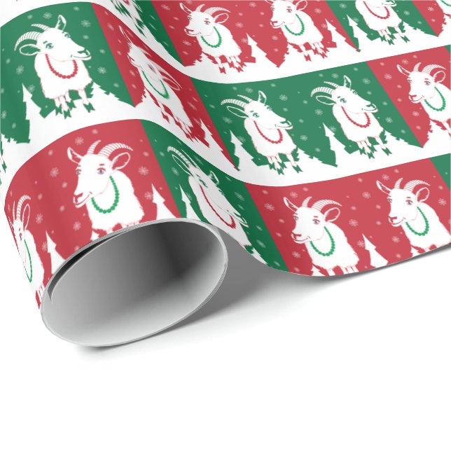 Papel De Presente Feriado de Natal Vermelho e Verde (Ponta do rolo)