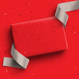 Papel De Presente Feriado do acampamento de diversão Red Speckle