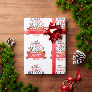 Papel De Presente Feriado do Tema de Natal Bonito